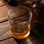 Personalized Congrats on Being Fist Bump 10 oz Whiskey Glass with Name Home Kitchen Accessories Father's Day Birthday Gift for Wine Lovers