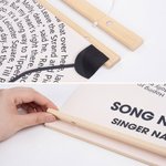 Disco de Vinilo Personalizado Letra de Canción Impresión Marco de Fotos de Madera Colgante Pergamino con Nombre y Texto Decoración del Hogar Regalo de Cumpleaños para Amigo Amante de la Música