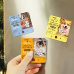 Imán de nevera impermeable con nombre Pérdida de mascota Simpatía Cumpleaños Regalo para dueño de mascota