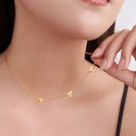 Pendentifs 1-5 coeur personnalisés Collier familial avec nom gravé Anniversaire Anniversaire Fête des mères Cadeau pour femmes