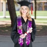 Fajín de graduación personalizado con purpurina multicolor de la promoción de 2025 con foto y nombre Regalo de recuerdo de graduación para los compañeros de promoción de los graduados