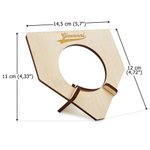 Porta trofeo personalizzato in legno con testo inciso per casa di baseball regalo significativo per allenatori e atleti