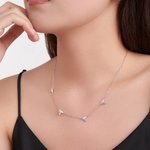 Pendentifs 1-5 coeur personnalisés Collier familial avec nom gravé Anniversaire Anniversaire Fête des mères Cadeau pour femmes