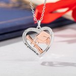 Personalisierte Herzförmige Absolventenhut Diplom Halskette mit Zirkonia und Eingraviertem Text Abschluss Geschenk für Absolventen Damen
