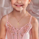 Personalisierte zierliche Ballerina Mädchen Halskette Frauen Schmuck mit eingraviertem Namen Jahrestag Geburtstag Geschenk für Ballerina