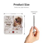 Imán de nevera impermeable con nombre Pérdida de mascota Simpatía Cumpleaños Regalo para dueño de mascota