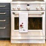 Gepersonaliseerde Waterverf Geboortebloem 100% Katoenen Wafel Theedoek met Naam Keuken Decor Verjaardag Moederdag Cadeau voor Vrouwen