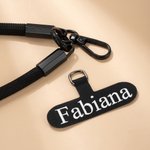 Personalisierte Multicolor Universal einstellbar Crossbody Telefon Lanyard mit Patch-Pad und Name Outdoor-Reisezubehör Geschenk für Familie Freunde