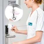 Personalisierte Stethoskop Cartoon Charakter einziehbare Name ID-Karte Badge Reel mit Titel Geburtstag Anerkennung Geschenk für Krankenschwester Arzt medizinisches Personal