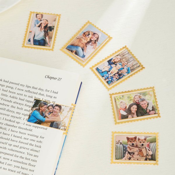 Personalisierte Foto Frame Design Metall Lesezeichen Clip mit Foto Geburtstag Muttertag Vatertag Lesehilfe Geschenk für Familie Bücherwürmer