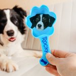 Personalisierter Mehrfarbiger Pfotenform Hundefutter Löffel mit Hundefoto Namen Tiernahrung Löffel Schaufel Haustier Party Geschenk für Hundebesitzer