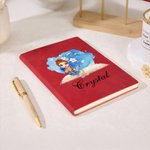 Cuaderno A5 Personalizado con Nombre Día de la Madre Regalo de Cumpleaños para Amante de los Libros Flor de Nacimiento Caricatura Mujer Lectora
