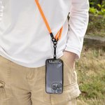 Personalisierte Multicolor Universal einstellbar Crossbody Telefon Lanyard mit Patch-Pad und Name Outdoor-Reisezubehör Geschenk für Familie Freunde