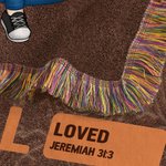 Personalisierte Retro Bibel Vers Cartoon Charakter weiche Decke mit Quasten und Name Geburtstag religiöse Taufe Geschenk für Christen Familie