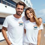 Personalisierte In My Cruise Era 100% Baumwolle Kind Erwachsenen-T-Shirt mit Namen Strand Urlaub Reise Geschenk für Kreuzfahrt-Liebhaber