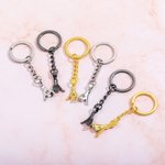 Set personalizado de 2 llaveros a juego Pinky Promise con iniciales grabadas Cumpleaños San Valentín Regalo a distancia para pareja amigo