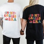 Personalisierte In My Cruise Era 100% Baumwolle Kind Erwachsenen-T-Shirt mit Namen Strand Urlaub Reise Geschenk für Kreuzfahrt-Liebhaber