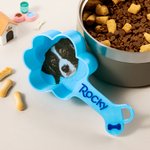 Personalisierter Mehrfarbiger Pfotenform Hundefutter Löffel mit Hundefoto Namen Tiernahrung Löffel Schaufel Haustier Party Geschenk für Hundebesitzer