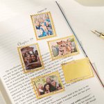 Personalized Photo Frame Design Metal Bookmark Clip with Photo Birthday Mother's Day Father's Day Reading Aid Gift for Family Bookworms