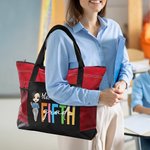 Personalizada Diferentes Grados Cartoon Character Impermeable Bolsa de Malla con Nombre Cumpleaños Día del Maestro Apreciación Regalo para Profesores