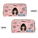 Portefeuille personnalisé en cuir avec plusieurs compartiments Cadeau d'anniversaire pour médecin infirmière personnel médical