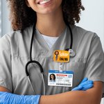 Personalisierte Stethoskop Cartoon Charakter einziehbare Name ID-Karte Badge Reel mit Titel Geburtstag Anerkennung Geschenk für Krankenschwester Arzt medizinisches Personal