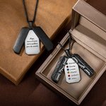 Collier Gravé Homme Pendentif Personnalisé avec Pierre de Naissance Photo et Texte Cadeau Anniversaire Fête des Pères pour Papa Grand-Père