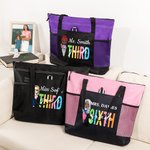 Personalizada Diferentes Grados Cartoon Character Impermeable Bolsa de Malla con Nombre Cumpleaños Día del Maestro Apreciación Regalo para Profesores