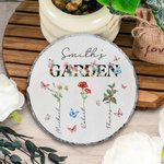 Personalizado Jardín de Mamá 1-8 Nacimiento Flores Nombres Losa de Piedra Decoración del Hogar Día de la Madre Cumpleaños Regalo para Mamá Abuela