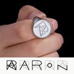 Personalizado Unisex Monograma Nombre Logo Signet Anillo Dainty Joyería Cumpleaños Graduación Aniversario Regalo para Hombres Mujeres