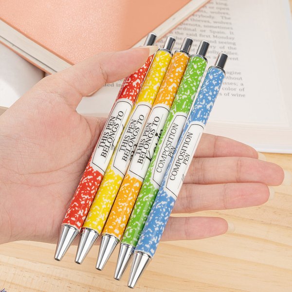Stylos à Bille Rétractables avec Noms Personnalisés Lot de 2 Cadeaux de Remerciement Rentrée Scolaire pour Enseignant Étudiant