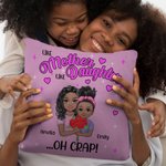 Funda de cojín personalizada con nombre y título Día de la Madre Cumpleaños Cálido regalo de decoración para mamá