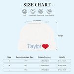 Gepersonaliseerde geborduurde XOXO liefde envelop 100% katoen baby rompertje muts set met naam eerste Valentijnsdag cadeau voor baby