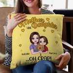 Funda de cojín personalizada con nombre y título Día de la Madre Cumpleaños Cálido regalo de decoración para mamá
