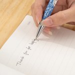 Personalisierte farbigen Marmor Zusammensetzung Buch Design einziehbaren Kugelschreiber mit Namen Satz von 2 zurück zu Schule Wertschätzung Geschenk für Lehrer Student