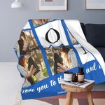 Personalisierte Mama 1-6 Fotos weiche Decke mit Namen und Text Multicolor Home Decor Muttertag Geburtstag Geschenk für Mama