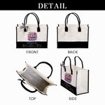 Bolsa de lona de gran capacidad con motivos florales personalizados de la mejor madre de todos los tiempos con 1-6 nombres Regalo de cumpleaños para el Día de la Madre para la abuela y la madre