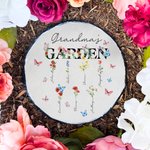 Personalizado Jardín de Mamá 1-8 Nacimiento Flores Nombres Losa de Piedra Decoración del Hogar Día de la Madre Cumpleaños Regalo para Mamá Abuela