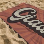 Asciugamano da spiaggia personalizzabile super assorbente ad asciugatura rapida morbido e vintage di moda multicolore regalo di compleanno per donne