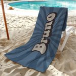 Asciugamano da spiaggia personalizzabile super assorbente ad asciugatura rapida morbido e vintage di moda multicolore regalo di compleanno per donne