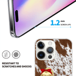 Personalizada de imitación de piel de animales de diseño de dibujos animados TPU caso del teléfono para el iPhone con la sombra Monograma Cumpleaños Aniversario Regalo para Mujeres Hombres