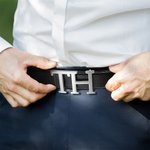 Personalized Monogram Initials Belt Buckle Set Minimalism Accessories Father's Day Valentine's Day Retirement Birthday Gift for Men