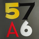 Número magnético multicolor personalizado de gran tamaño para la decoración de la puerta de la casa Regalo de cumpleaños para los entusiastas de las carreras en familia