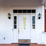 Número magnético multicolor personalizado de gran tamaño para la decoración de la puerta de la casa Regalo de cumpleaños para los entusiastas de las carreras en familia