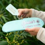 Personalized EpiPen Insulin Medical Case with Allergy Keychain Tag and Text Back to School Christmas Gift for Allergy Sufferers