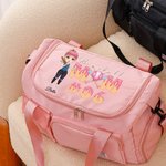 Personalizada de dibujos animados de béisbol mamá helado goteo de fin de semana Bolsa con correa para el hombro Cumpleaños Día de la Madre de regalo para las mujeres amantes del béisbol