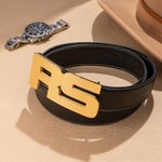 Personalized Monogram Initials Belt Buckle Set Minimalism Accessories Father's Day Valentine's Day Retirement Birthday Gift for Men