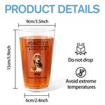 Gepersonaliseerd Geef toe dat het leven saai zou zijn zonder mij 1-4 cartoon huisdieren 16 oz pint bierglas met namen verjaardag housewarming gift voor huisdierliefhebber