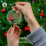 Personalized Greek Letters Sorority Christmas Ornament with Text Tree Decor Graduation Gift for Sisters Friends | Callie × Affinity Licensing