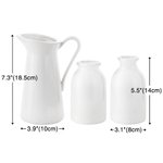 Personalized Best Mom Ever Flower Ceramic Vase with 1-6 Names Home Decor Mother's Day Gift for Mom Grandma